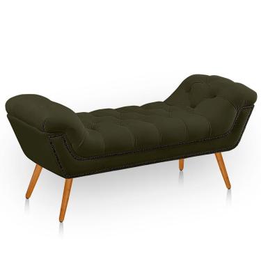 Imagem de Recamier Estofada Casal King Size Ayla Veludo Cor Chocolate