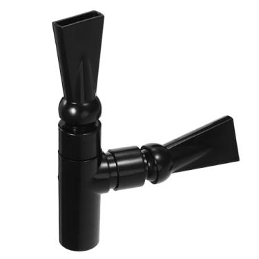 Imagem de FONDOTIN Encaixe de plástico rotativo de saída de bocal duplo para tanque de peixes para controle de água fácil instalação acessório de aquário compatível com aquários