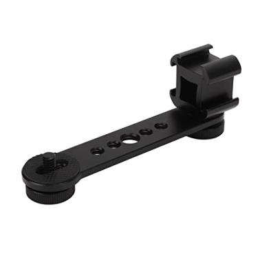 Imagem de ZJchao Suporte de Sapata Fria, Suporte Triplo de Extensão de Sapata Fria de Câmera de Extensão de tripé Adaptador de Montagem de de Microfone de Liga de Alumínio para Estabilizador de monopé de