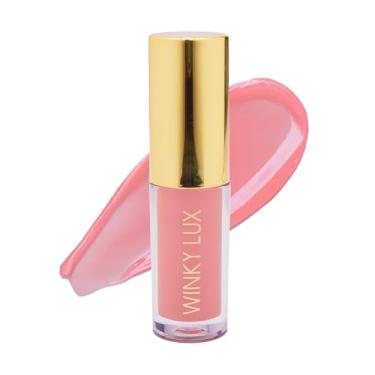 Imagem de Winky Lux Óleo labial Passion Very There – Tinta hidratante rosa bebê com óleo de jojoba, óleo labial brilhante não pegajoso, brilho rosa matizado para lábios suculentos e aroma suave de baunilha