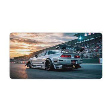 Imagem de HouLaiZhe JDM NSX Extreme Speed Sports Racing Cool Gaming Mouse Pads JDM Car Desk Pads Grandes Mousepads para teclado de mesa Tapete de computador 30 x 60 cm