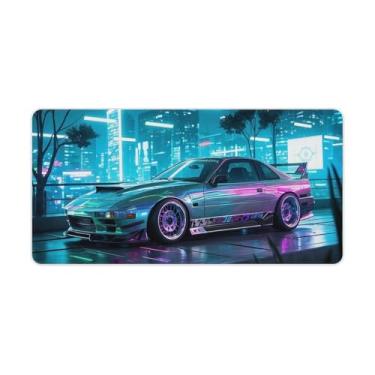 Imagem de HouLaiZhe JDM 300zx Sky City Cyber Large Gaming Mouse Pads Tapete de Mesa Base de Borracha Antiderrapante Laptop Acessórios de Computador Suprimentos Bloco de Escrita para Escritório Casa 30 x 60 cm