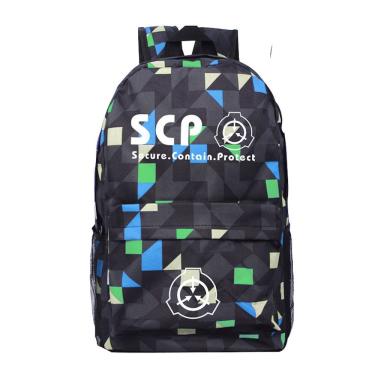 Imagem de Mochila escolar infantil SCPs impressa em 3D Oxford 480g
