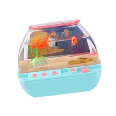 Imagem de Kokiya Aquário de brinquedo infantil com simulação de aquário, brinquedo com máquina de histórias para meninas e meninos, Azul