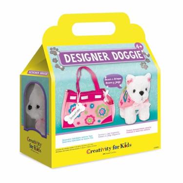 Imagem de Creativity For Kids, Faber-Castell, Cachorrinho De Pelúcia, Estimula O Desenvolvimento Da Coordenação Motora Fina E Dos Sentidos, Para Crianças A Partir De 4 Anos.