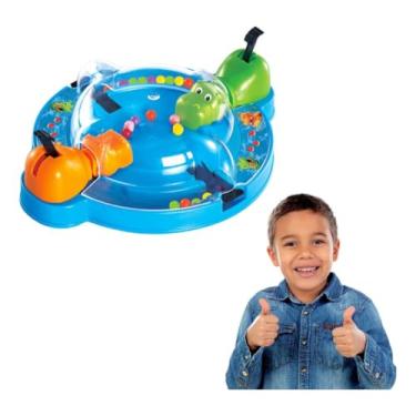Imagem de Jogo Papa Bolinhas Hipopótamo Faminto Brinquedo 4 Jogadores