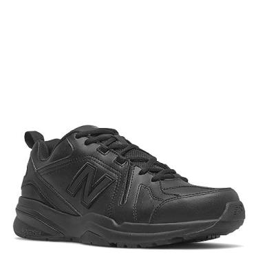 Imagem de New Balance Tênis masculino 608 V5 casual Comfort Cross Trainer, Preto/preto, 10 X-Wide