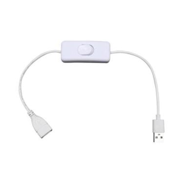 Imagem de Cabo USB Com Interruptor Liga/Desliga E Extensão Para Fita De LED, Fer