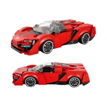 Imagem de Conjunto De Blocos De Montar De Veículo Esportivo De Corrida Série Vel