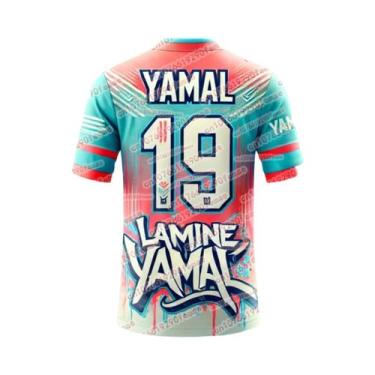 Imagem de Camiseta Esportiva Masculina Respirável Yamal Fashion Edição Comemorat