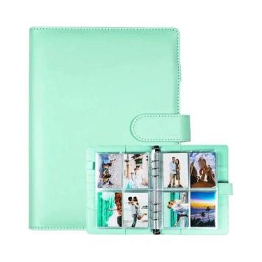 Imagem de Álbum Organizador De Photocards Kpop Em Couro PU Com 200 Slots E 4 Bol