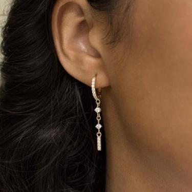 Imagem de Brinco feminino, pulseira de ouro de camada delicada empilhável para mulheres, joias da moda | Presente de festa, banhado a ouro 14K, standard, Latão, Sem pedra preciosa