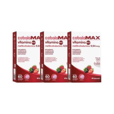 Imagem de Kit 3x Vitamina B12 Metilcobalamina 60 cpr - HERBAMED