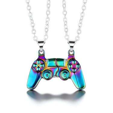 Imagem de YANCHUN Presentes de casal para ele e seu controle de jogo, colar de coração combinando para namorada e cadeado para casais, melhores amigas, presentes de amizade, Metal, outro