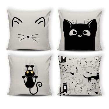 Imagem de Kit 4 Almofadas Digitais Cheias 42x42cm – Capas Sublimação Oxford Personalizadas, Zíper Invisível, Sofá e Cama(124)