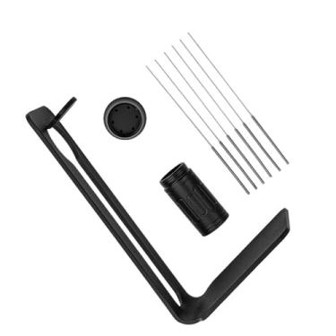 Imagem de Acessórios da Máquina WDT Tool Espresso Coffee Distributor Stirrer com 6 Agulhas Suporte Magnético Armazenamento para de Reposição Distribuição Ajustável Agulha Aço Inoxidável 304 Cabo Escovado Liga A