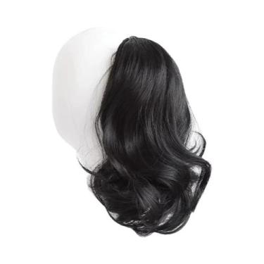 Imagem de Peruca De Rabo De Cavalo Curto E Cacheado Sintético De 12 Polegadas Co