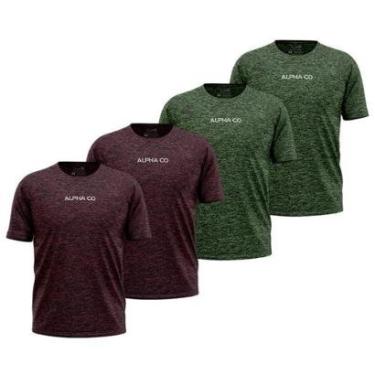 Imagem de Kit 4 Camisetas Dry Alpha Co Masculina-Masculino