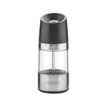 Imagem de Moedor para Sal ou Pimenta Tramontina Realce em Aço Inox, Acrílico e ABS  Inox/Transparente/Preto