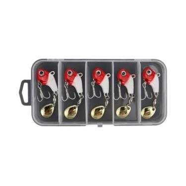 Imagem de Iscas De Pesca Vibratórias Com Glitter, Pacote Com 5, Iscas Falsas De 