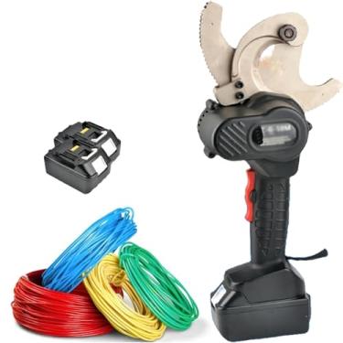 Imagem de ZDJZMGZ Cortador de cabo de catraca elétrica 120Kn - Ferramenta hidráulica alimentada por bateria para cortar fios de cobre e alumínio - Solução eficiente de corte de fio, EC-75M