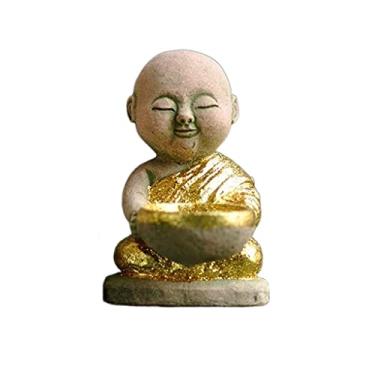 Imagem de Castiçal de vidro doméstico copo decorativo esculpido em pedra castiçal enfeite de mesa adequado para sala de estar, estudo, sala de jantar, vela mesa (pequena)