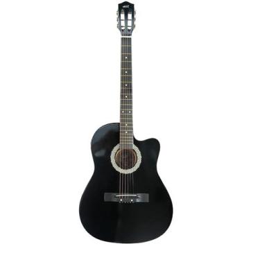 Imagem de Violão 39 eletroacustico cutway, com tensor e corpo de tília, cor pret
