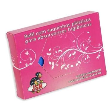 Imagem de Saquinhos P/ Descarte De Absorvente Feminino Kit C/ 25 UN - jsn