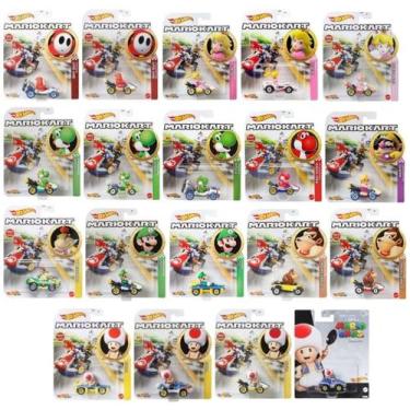 Imagem de Kit c/ 5 Carrinhos Mario Kart Sortidos - Hot Wheels - Mattel