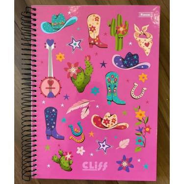 Imagem de Caderno Universitário Feninino CLIFF 10 Matérias 160 Fls - foroni, Ros