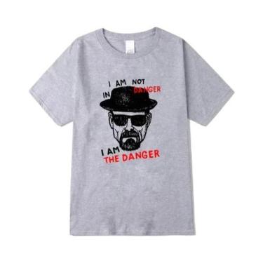 Imagem de Camiseta Masculina 100% Algodão De Manga Curta Com Estampa Breaking Ba