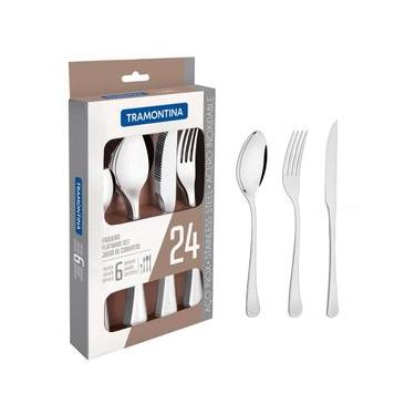 Imagem de Faqueiro Tramontina em Aço Inox Havana 66945014  24 Peças