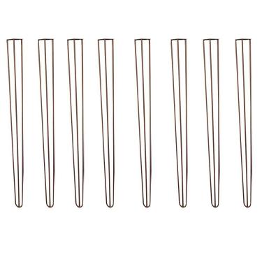 Imagem de Kit 8 Pés De Metal 90 Cm Hairpin Legs Aparador E Mesa De Canto Bronze G41