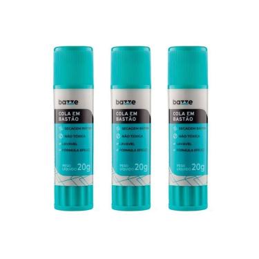 Imagem de 3un De Cola Em Bastão Bazze 20g