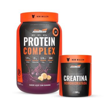 Imagem de Protein Complex 3W e Creatina 300g New Millen-Unissex