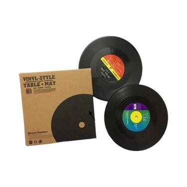 Imagem de Porta-copos De Vinil Retrô, Decoração De Parede, Tapete De Mesa Com De