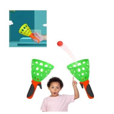 Imagem de Brinquedo Lança E Pega Bolinhas Grande Passe Jogar Pegar - Brinquedos