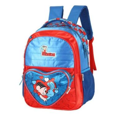 Imagem de Mochila De Costas Escolar Magali Melancia Com Pochete - Luxcel