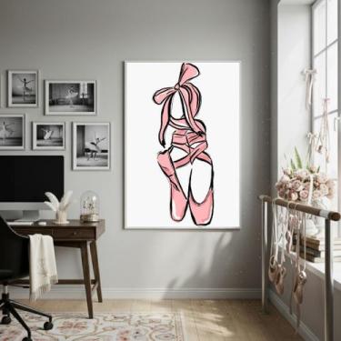 Imagem de Quadro Decorativo Sapatilhas De Bailarina-70X50Cm - Quadros On-Line