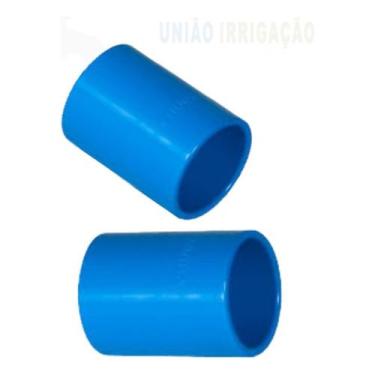 Imagem de Conexão Luva 50mm Pvc Azul Irrigação Soldável 100 Uni - NoBrand