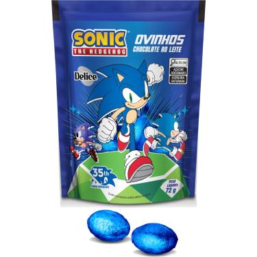 Imagem de Ovinhos de Páscoa Delice Chocolate ao Leite Sonic 72g Infantil
