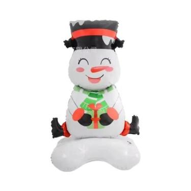 Imagem de Balão De Papel Metalizado Extra Grande Do Papai Noel Para Decoração De