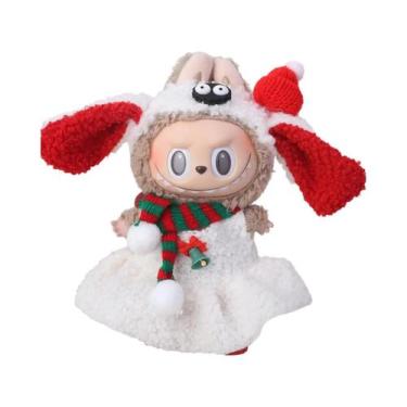 Imagem de Conjunto De Natal Labubu Com Roupa Vermelha Para Bonecas V1 V2 V3 - Pr