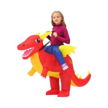 Imagem de Fantasia Inflável De Dinossauro Para Adultos E Crianças, Traje De Tyra