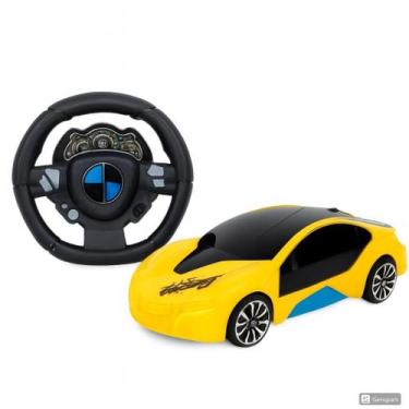 Imagem de Carro Carrinho Controle Remoto Race Possante - Wellkids, Amarelo