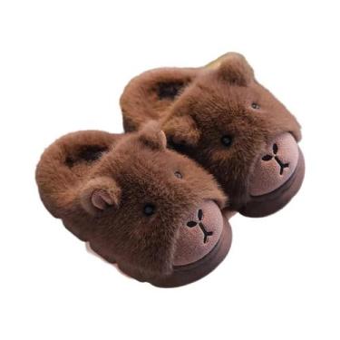 Imagem de Chinelos Infantis De Algodão Fofos E Quentinhos Para O Inverno, Sapato