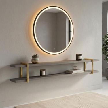 Imagem de Prateleira Multiuso 180cm com Suporte em Metal 100% MDF - Casa Lar Inc