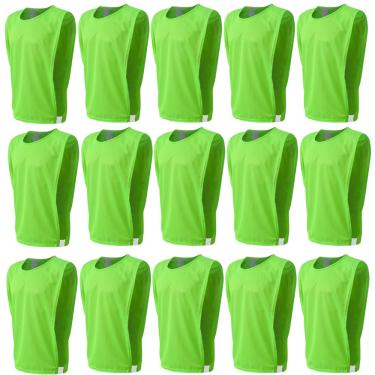 Imagem de Kit Colete 15 Pçs Treino Futebol Trb Liso Tecido Em Poliéster