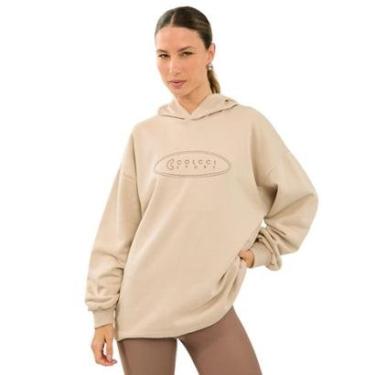 Imagem de Moletom Colcci Comfort Com Capuz Bege Avena Feminino-Feminino