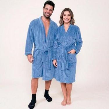 Imagem de Roupão Adulto Benévola Premium Antialérgico Unissex Confortável Macio Luxo Frio Quentinho Original-Unissex